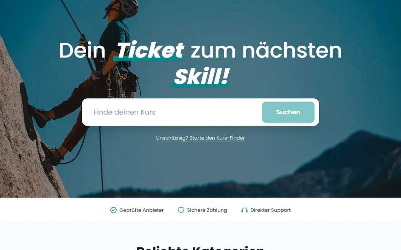 Skilltix - Marktplatz für Skill-Kurse und Weiterbildung